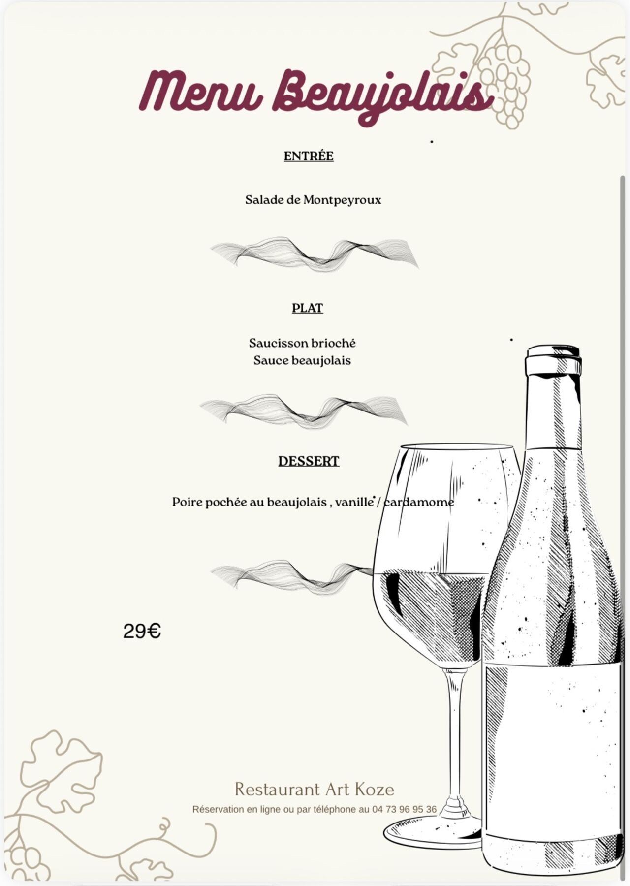 Soirée beaujolais à l’art koze