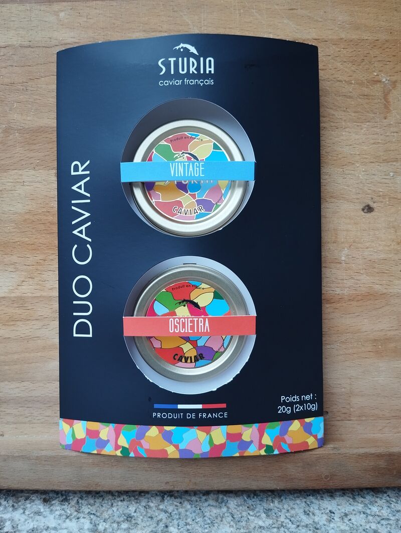 DUO de Caviar Origine France 2x10 g présentation