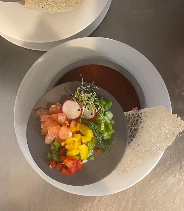 Gaspacho de légumes de saison en vice versa 🍅