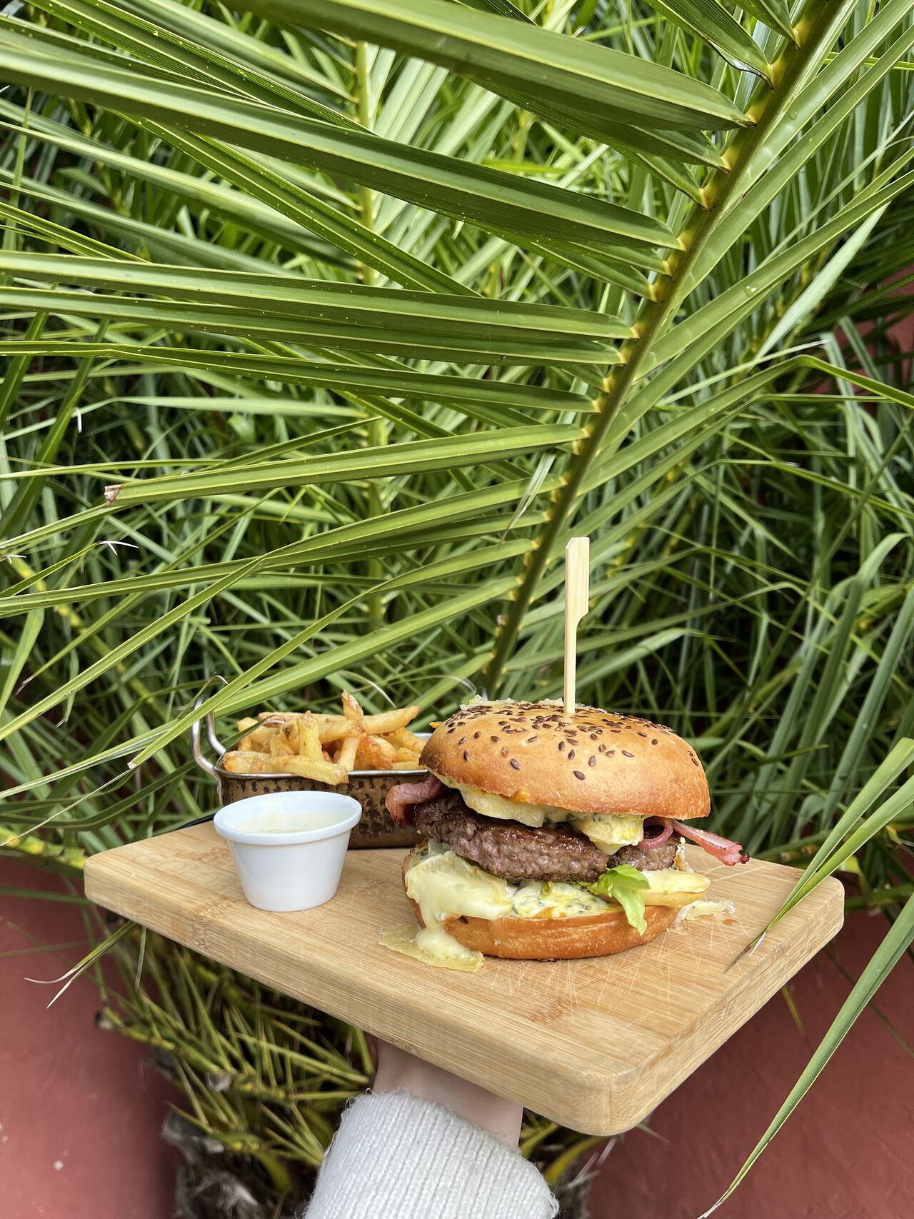 Le burger de l'Auberge 