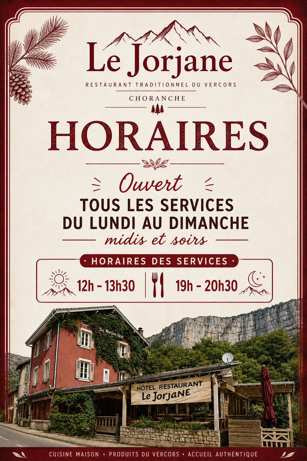 Horaires 2026
