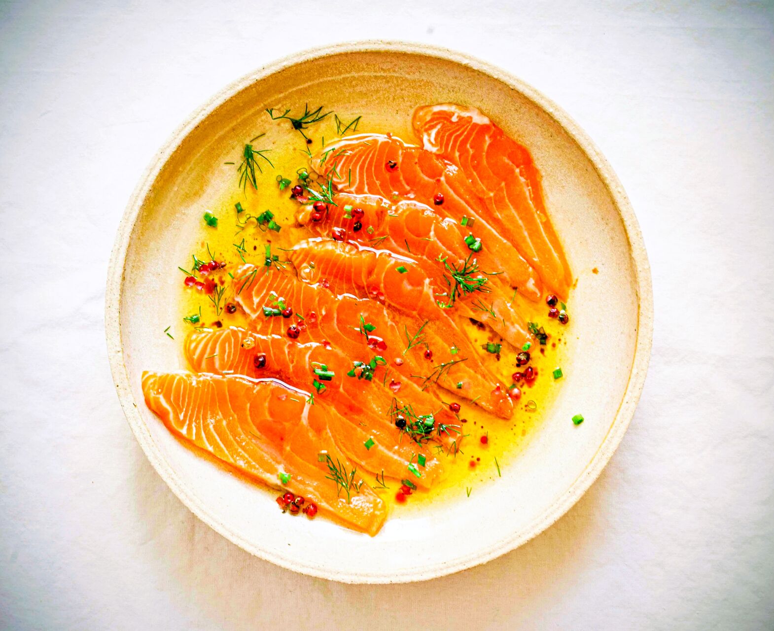 Salade de saumon mariné aux agrumes 10.50€ à emporter