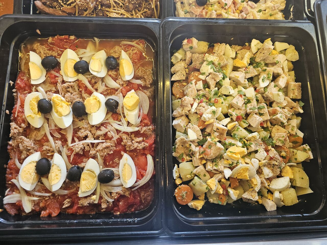 Variedad de ensaladas 