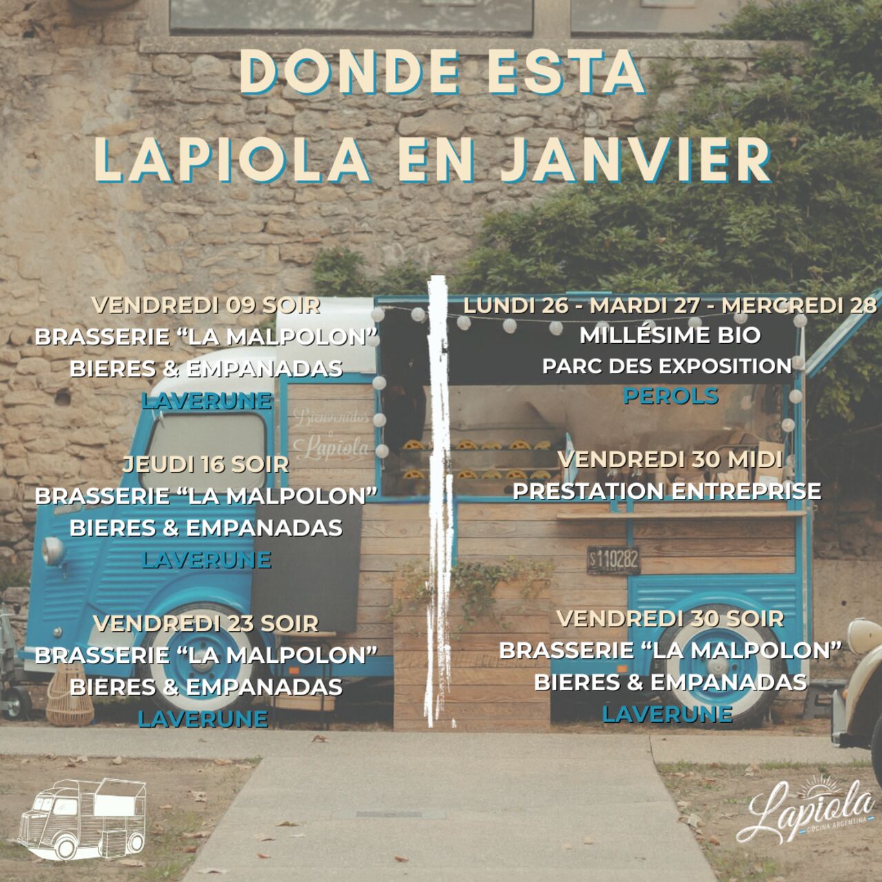 DONDE ESTA LAPIOLE EN JANVIER