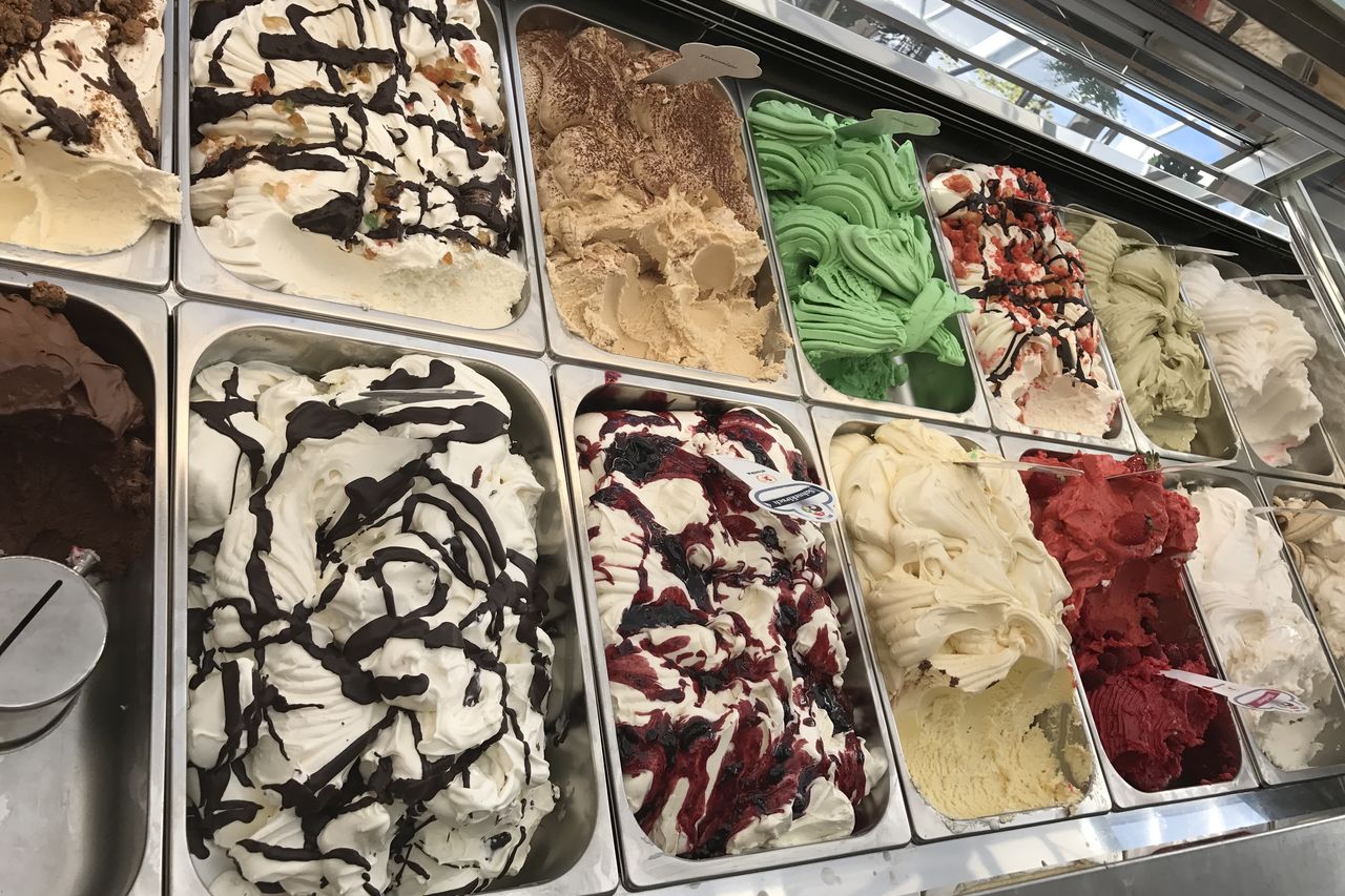 Original Italienisches Eis aus eigener Herstellung.