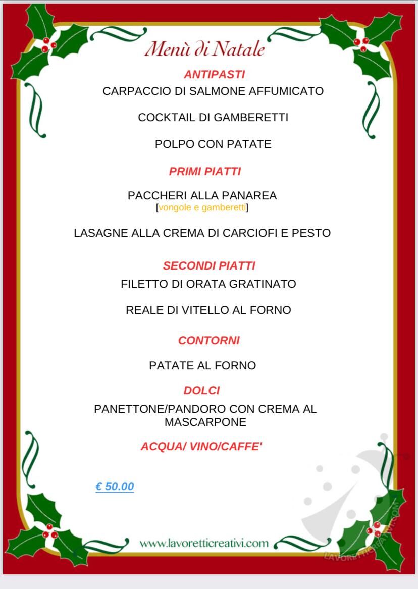 Menu Natale 24