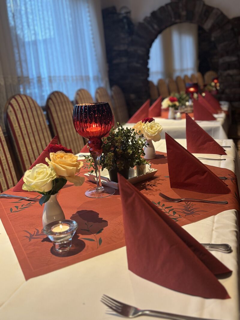 Essen im rustikalen Flair