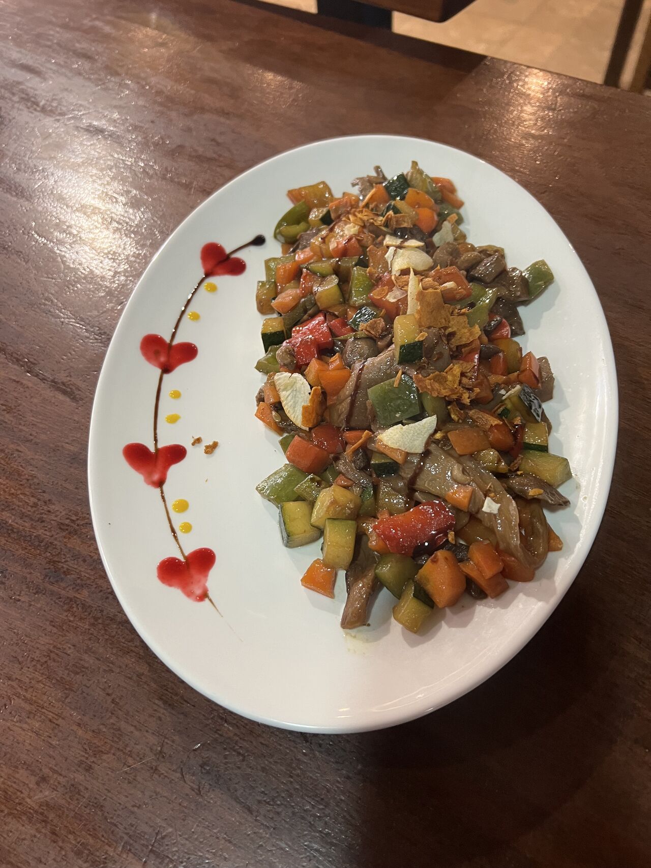 Salteado de verdura del huerto a la sartén