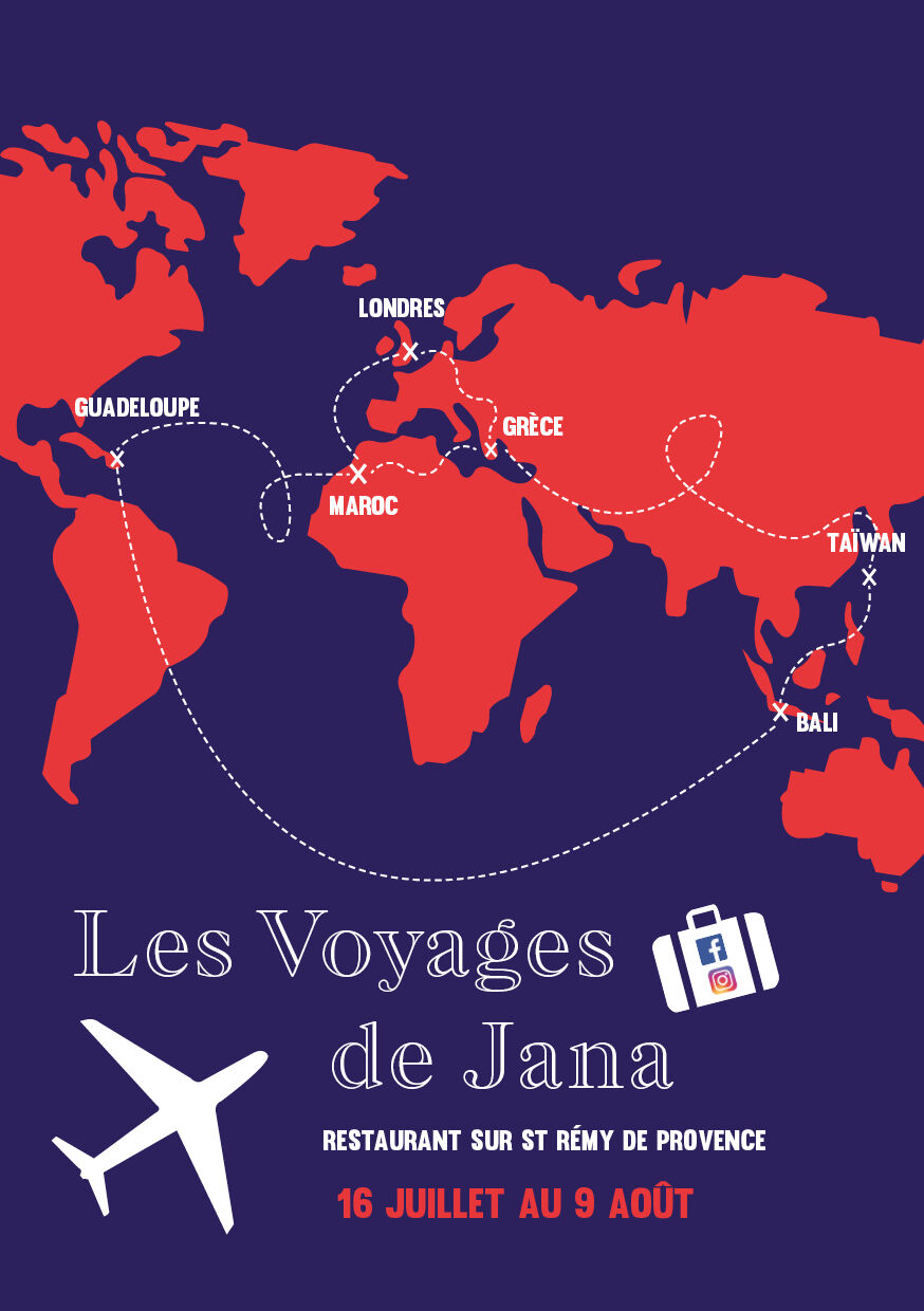 Les voyages de Jana du 16 juillet au 19 août 2020