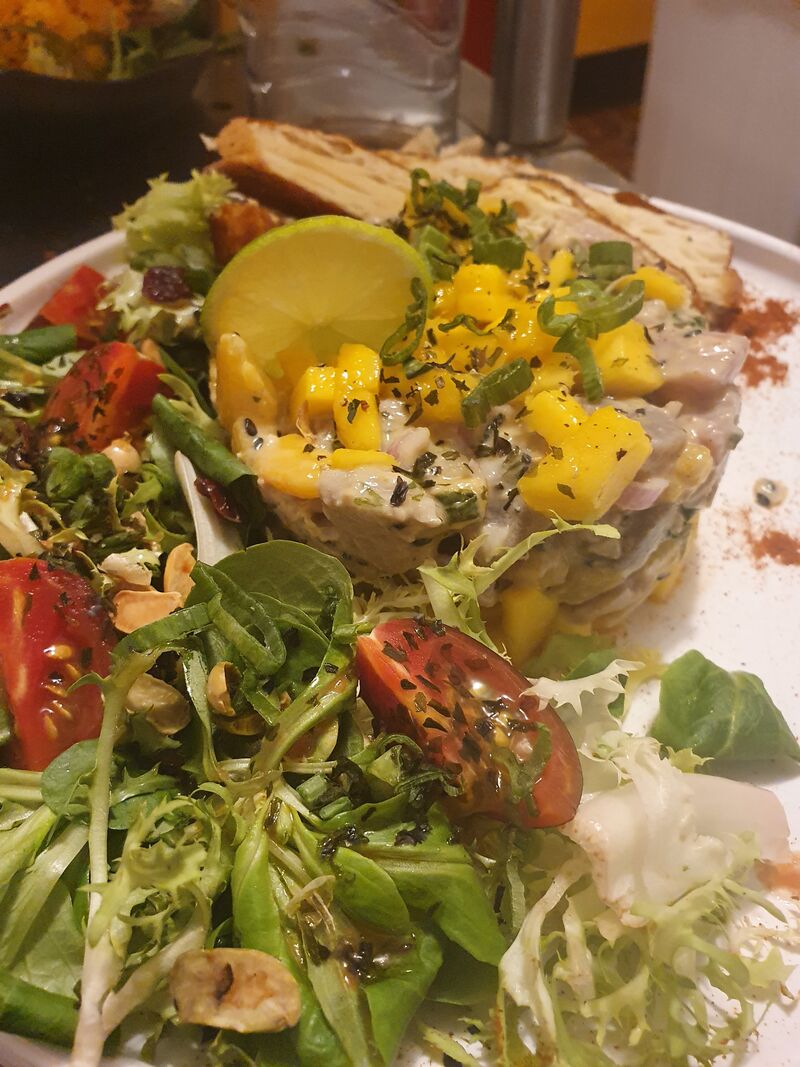 Tartare de thon à la mangues
