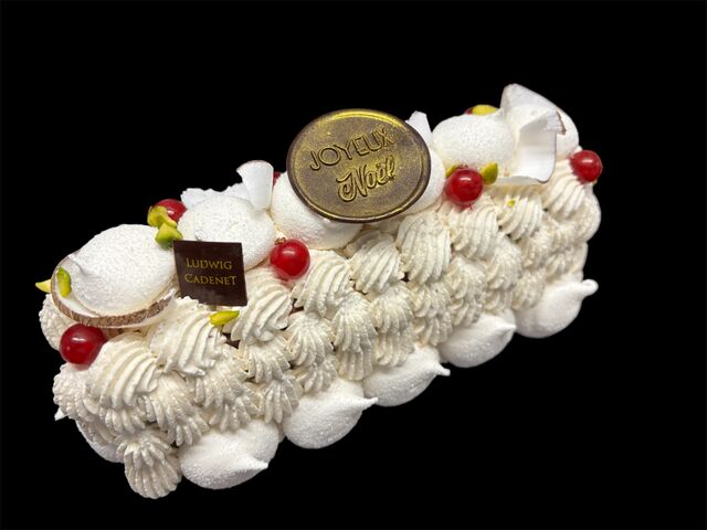 BUCHE GLACEE VANILLE MANGUE PASSION