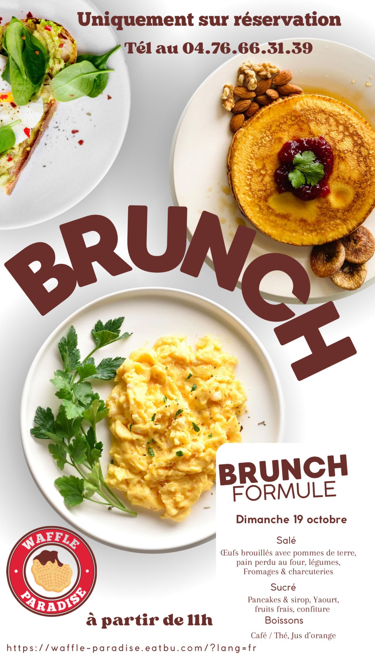 Brunch le dimanche 19 octobre