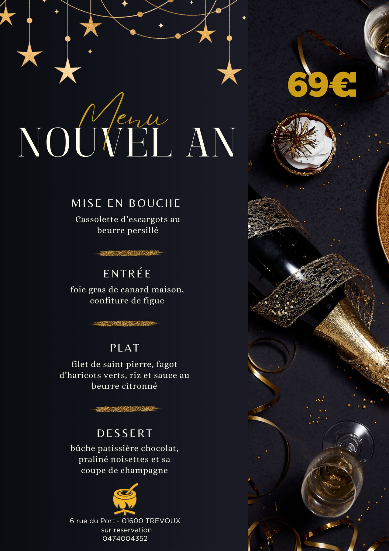 ✨ Réveillon du Nouvel An au Chaudron Trévoux ✨