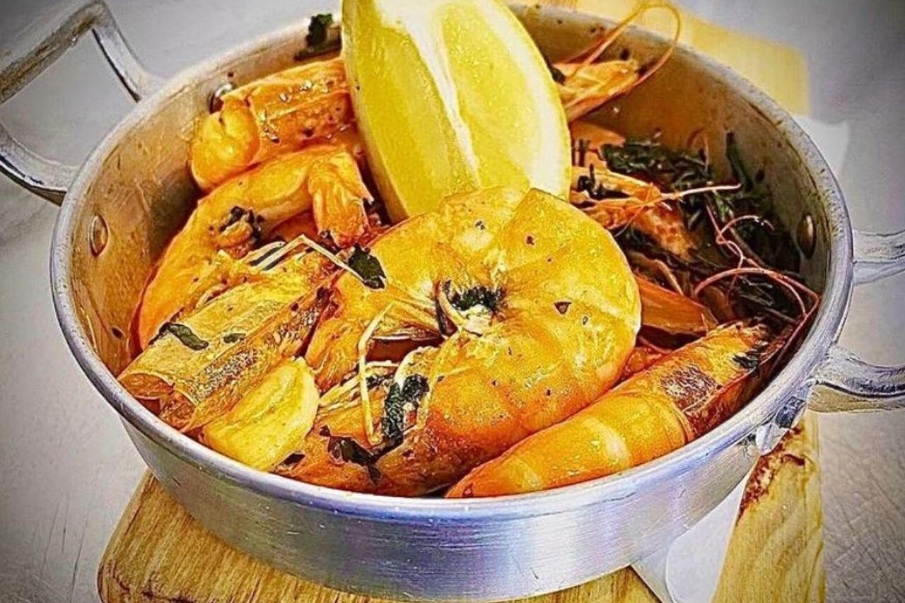 Camarão Frito ao Alho