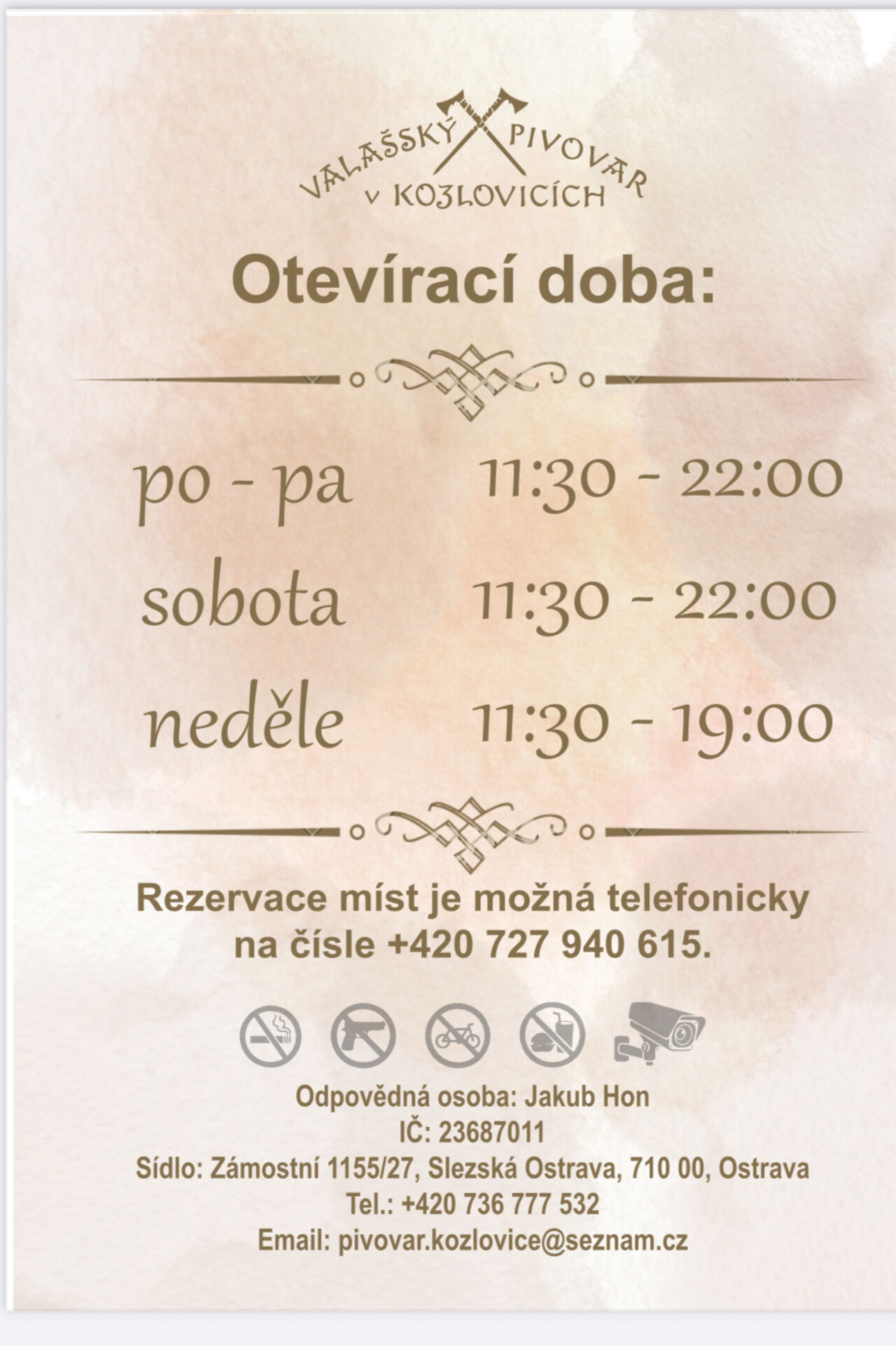 Nová otevírací doba !!!