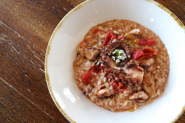 Risotto s chobotnicí