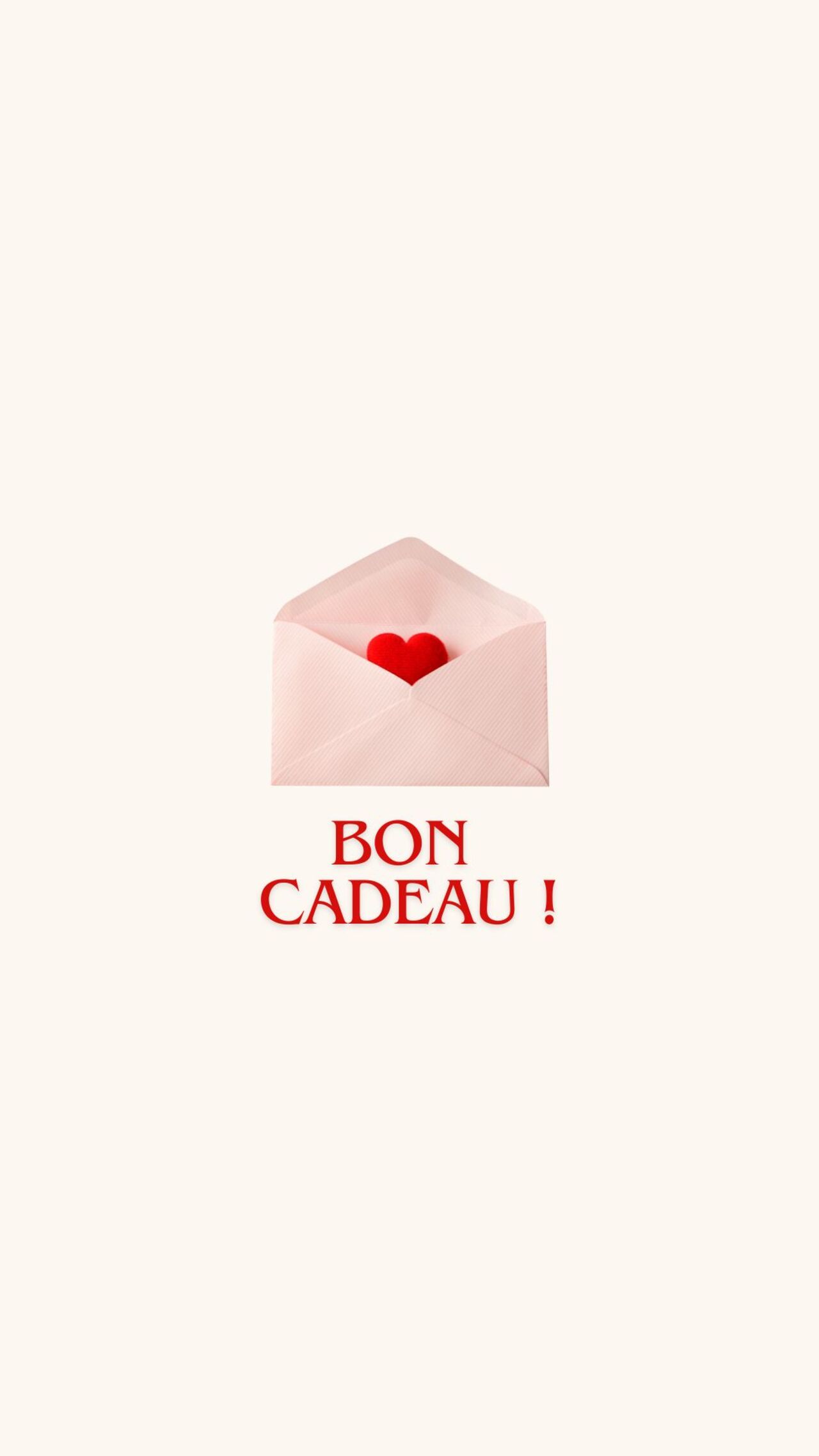 Carte Cadeau valable 1 an !
