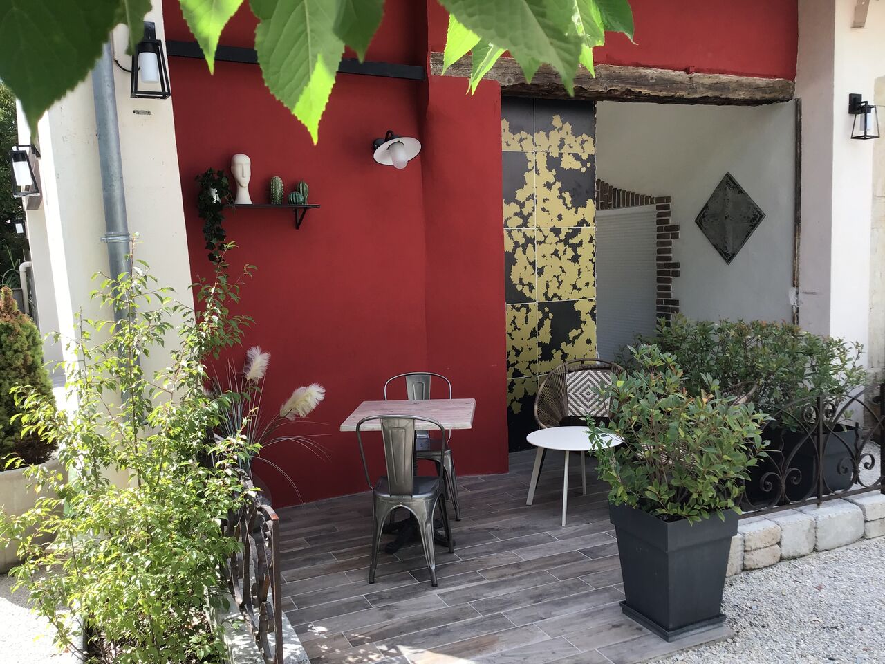 Terrasse chambre double Rdc avec douche 