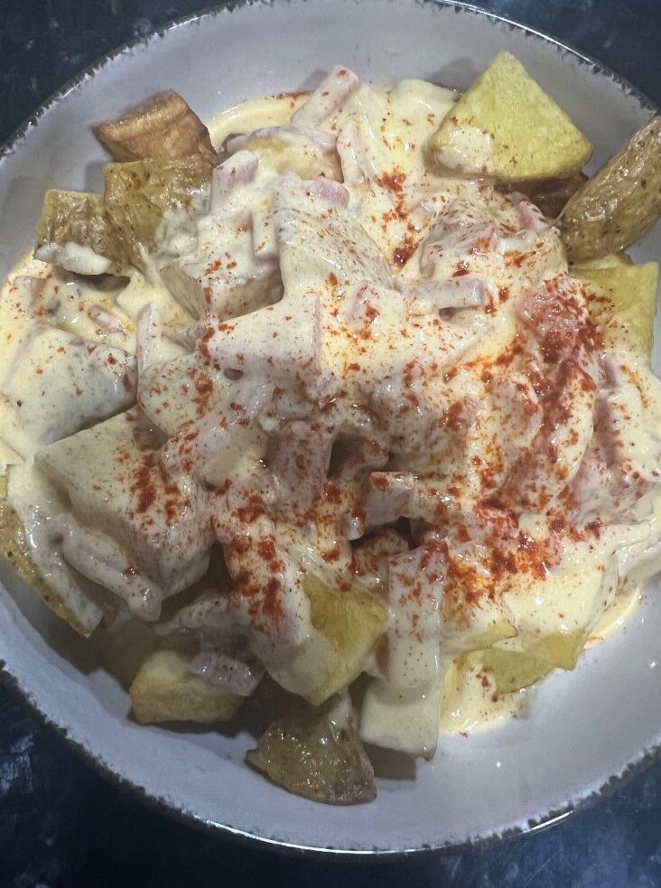 Patatas chesse bacon