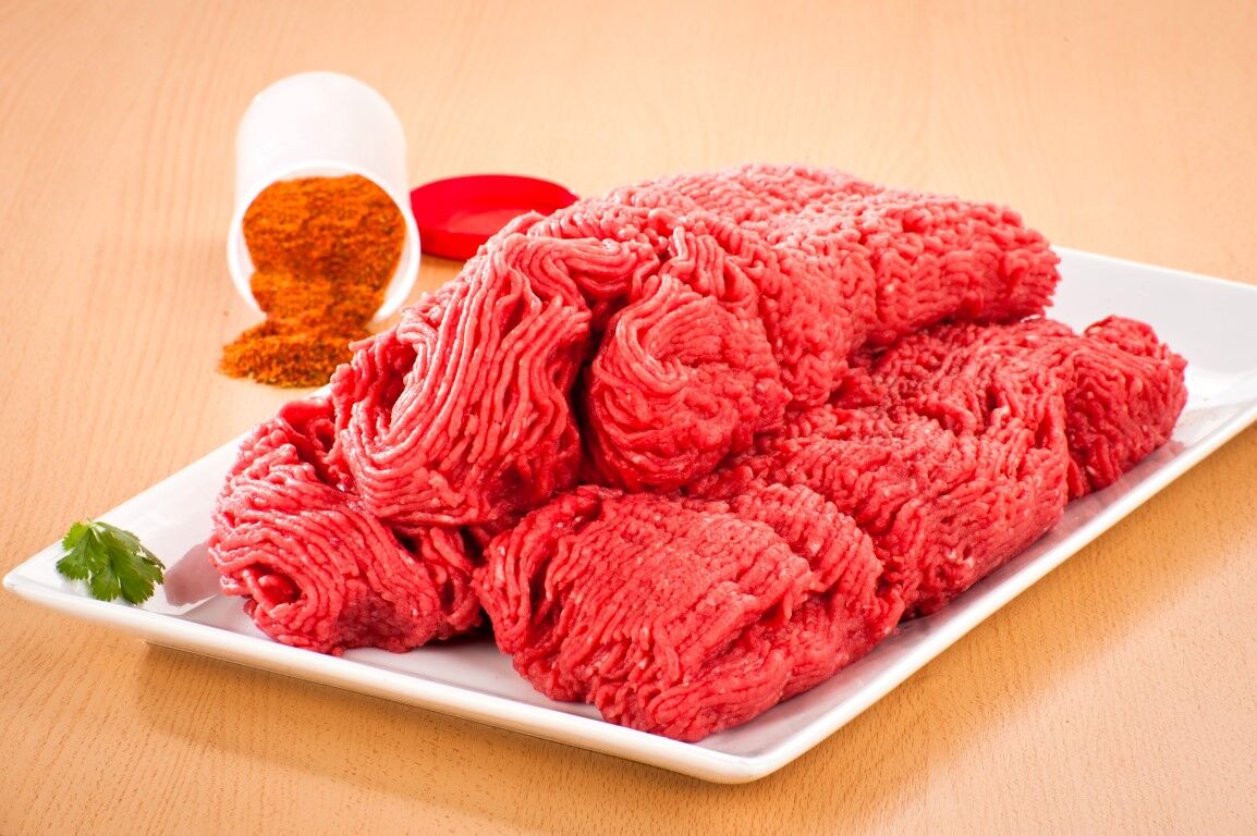 Boeuf haché 9.90 € / kg
2 kilos 18 €