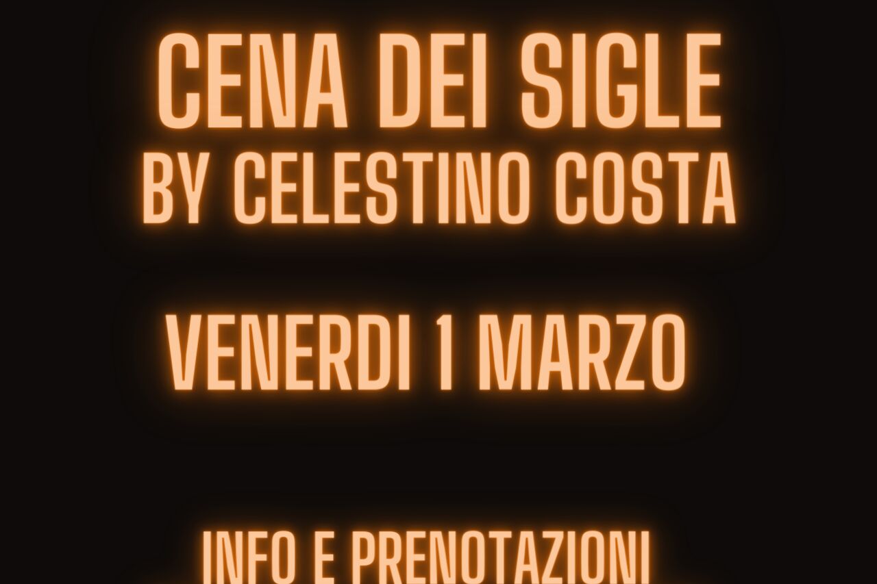 CENA DEI SINGLE BY CELESTINO COSTA