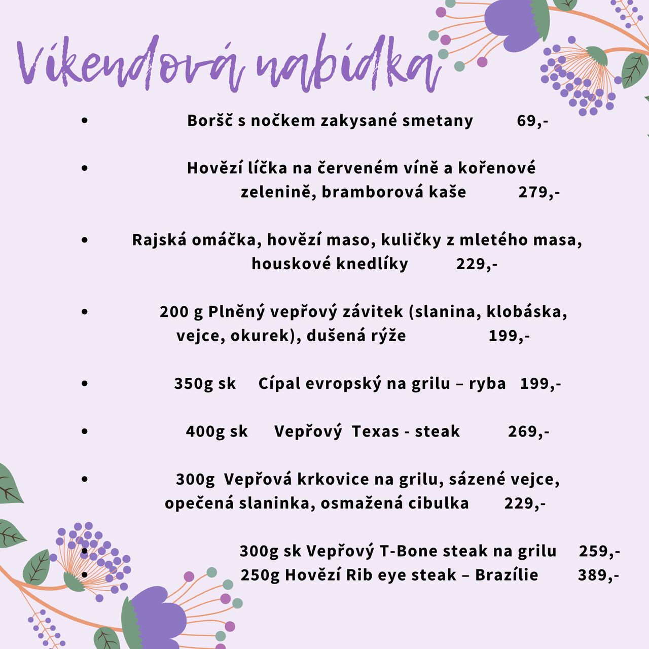 Víkendová nabídka