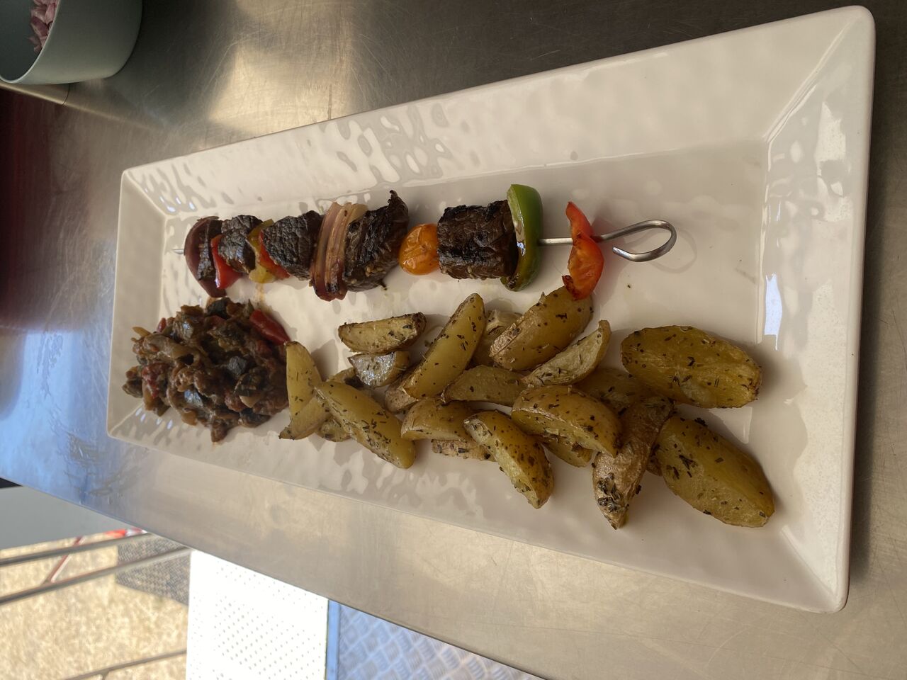 brochette de bœuf marinée