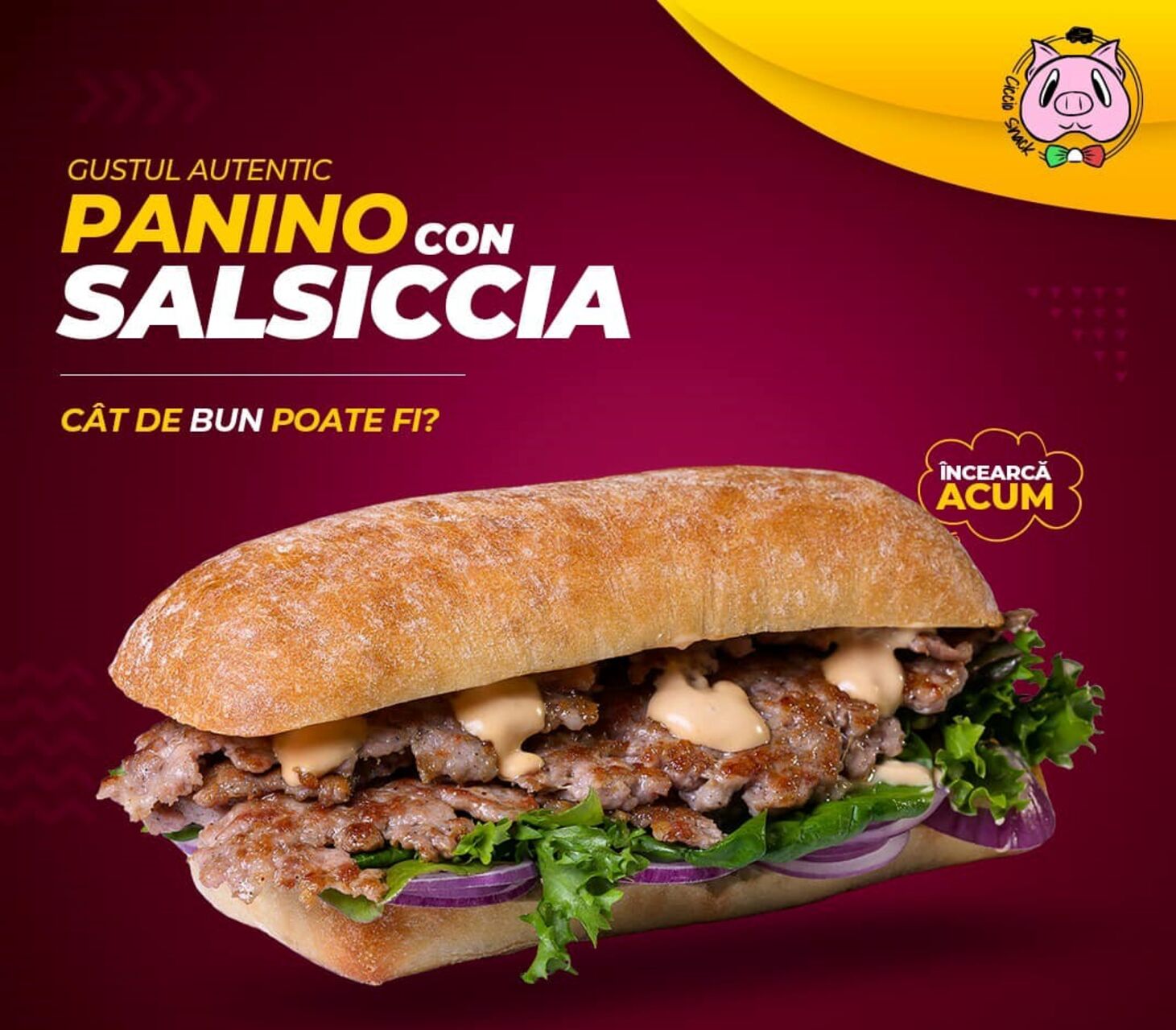 Încearcă gustul autentic de panini cu salsiccia! 🍽️🔥