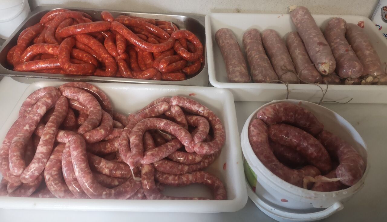 Variété de saucisses 