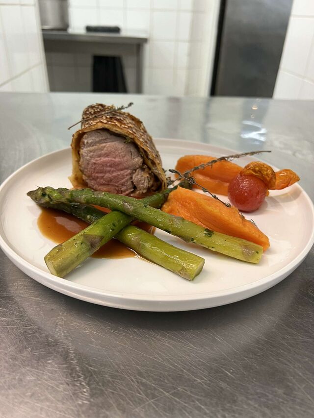 Filet mignon aux asperges 