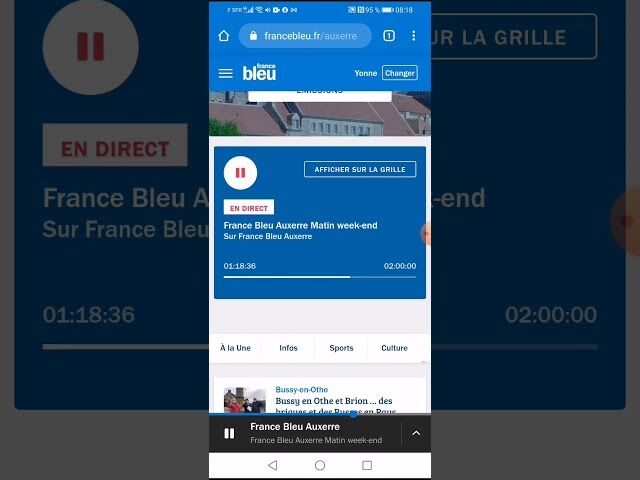 Interview sur France bleu Auxerre le dimanche 1er novembre 2020 suite au reconfinement