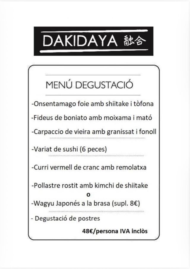 El menú 