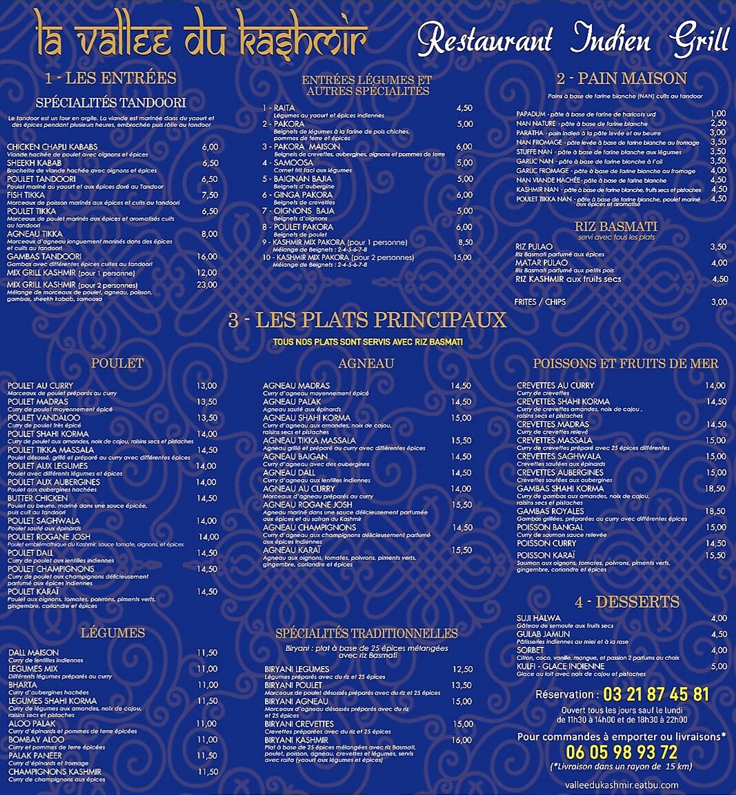 Découvrez Notre Carte 