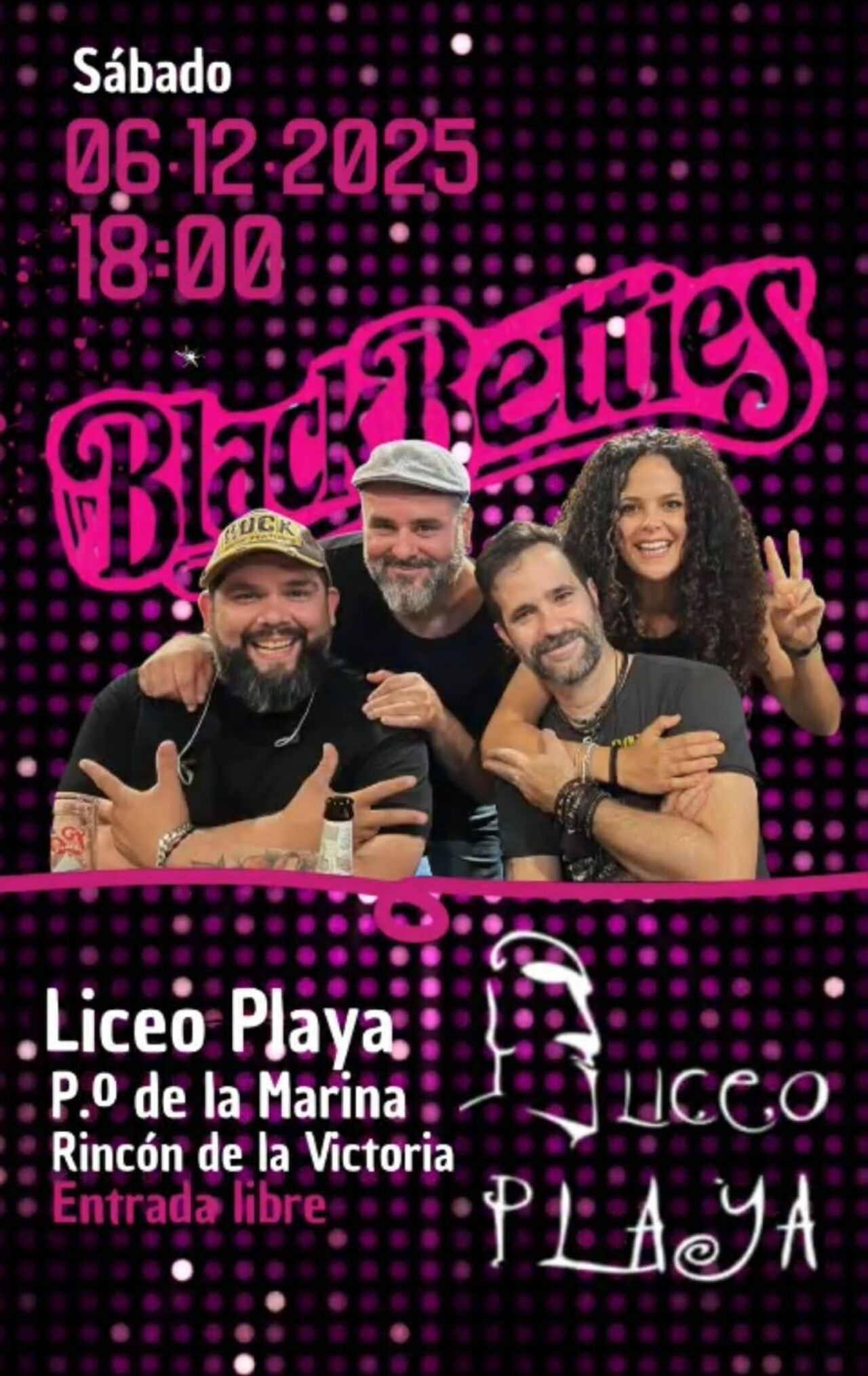Concierto el 6 de Diciembre a las 18:00h