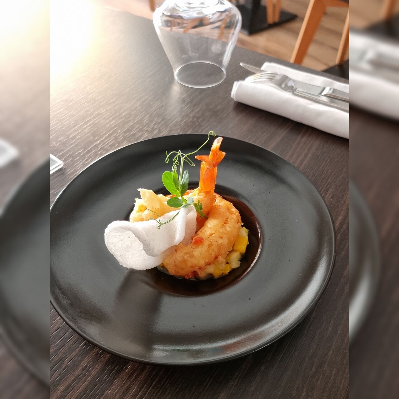 Gambas en tempura aux saveurs exotiques
Menu Buffon 