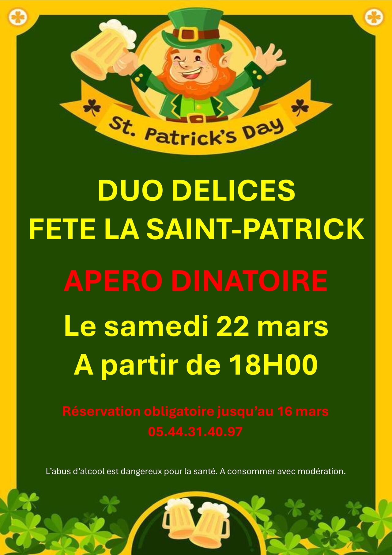 Duo Délices fête la Saint-Patrick