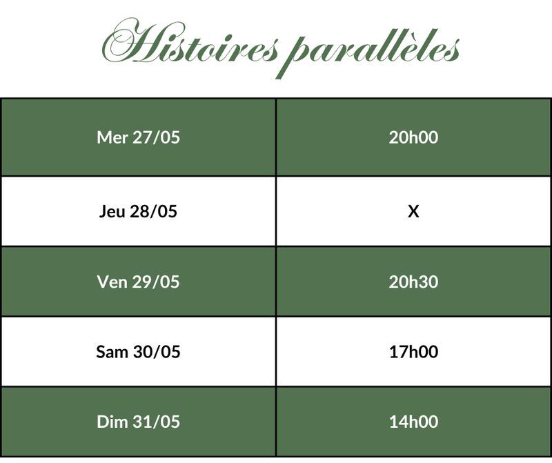 Histoires parallèles- Horaires