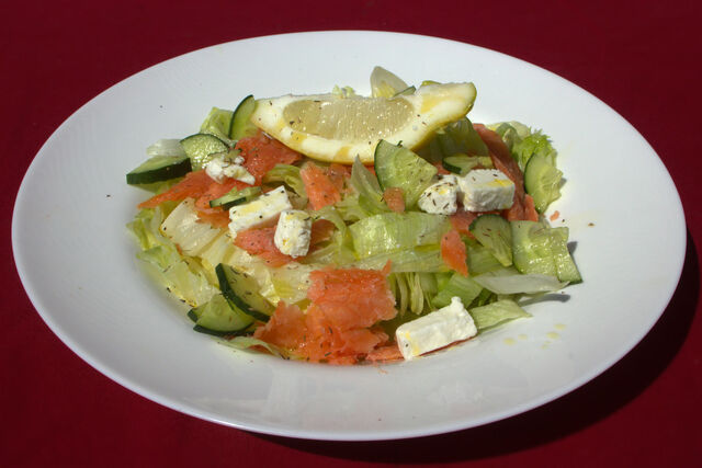 La salade au saumon