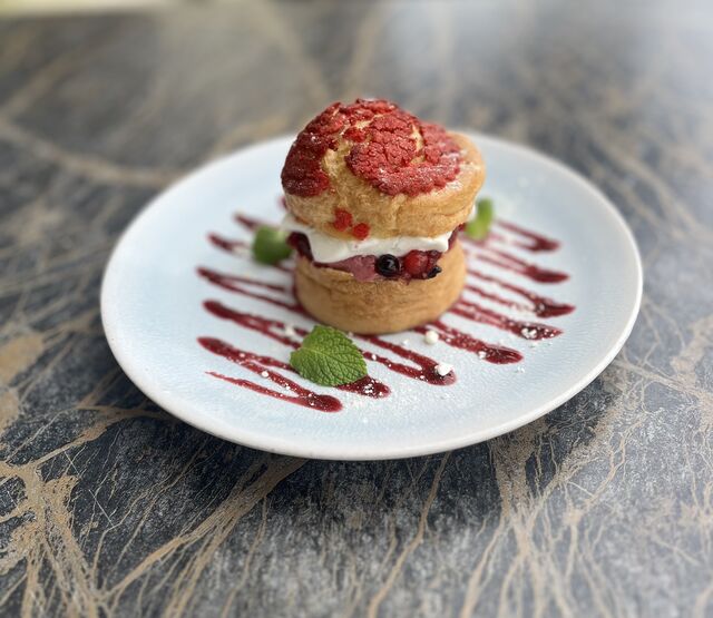 Le chou craquelin aux fruits rouges