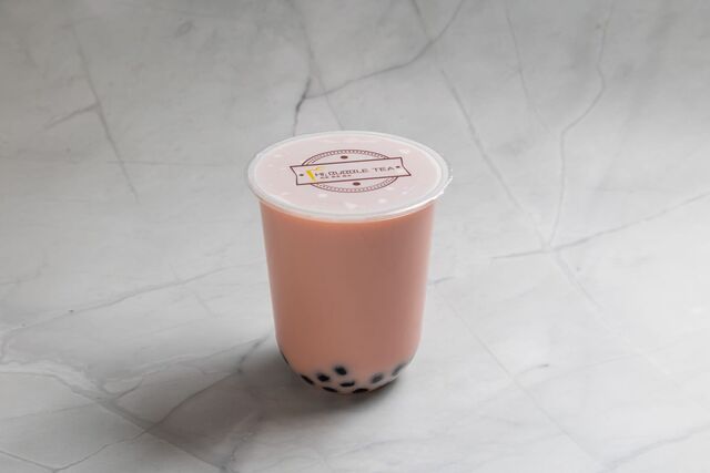 Bubble tea de fresa 