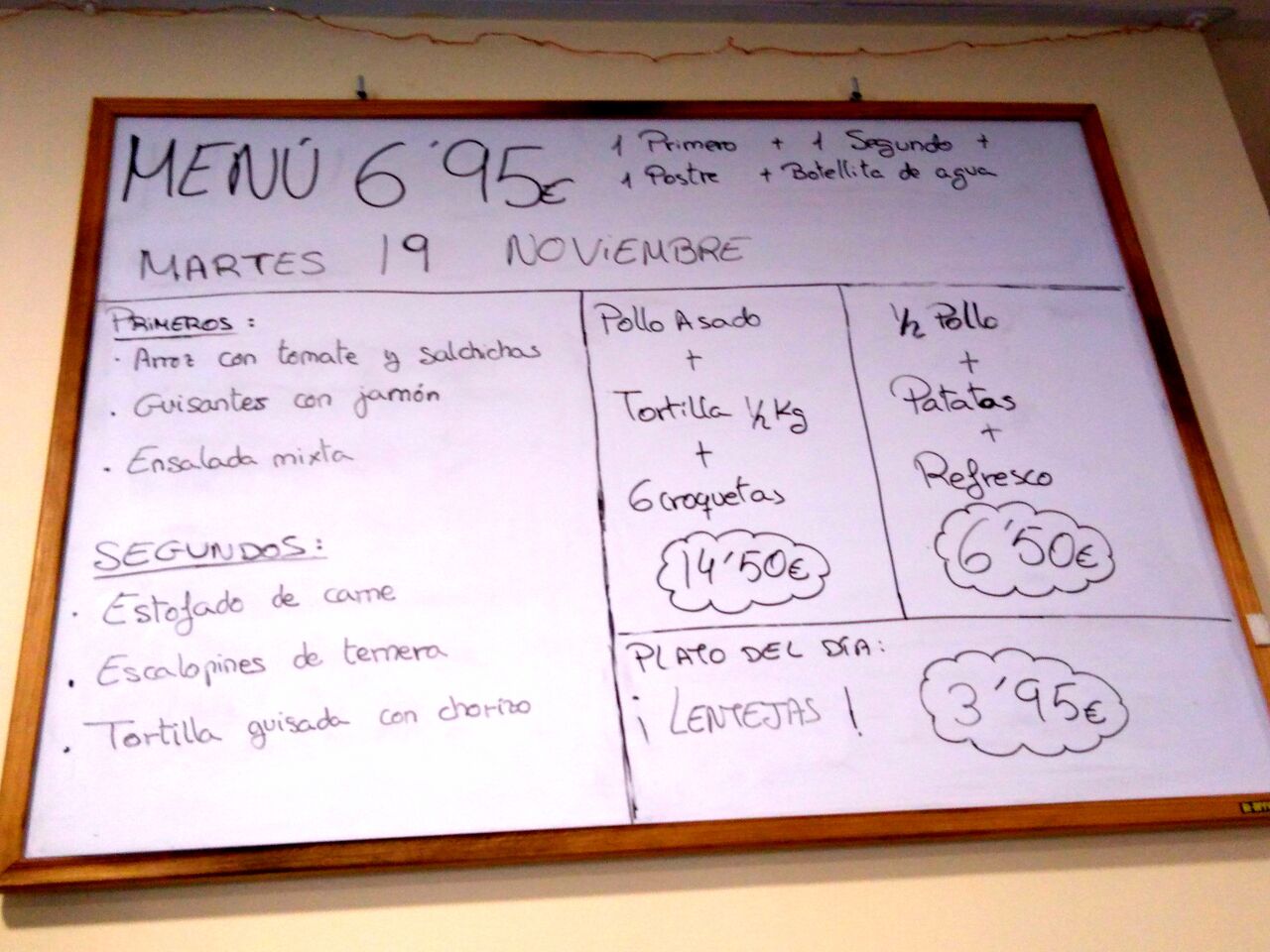 Menú 19de noviembre 