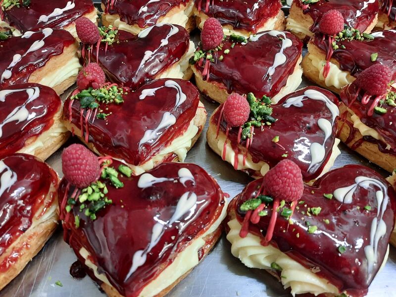 #16 Himbeerherzen mit Vanille und Himbeermark