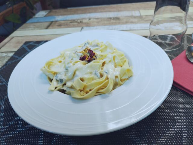 Tagliatelles fraîches au Gorgonzola ou au Chaource