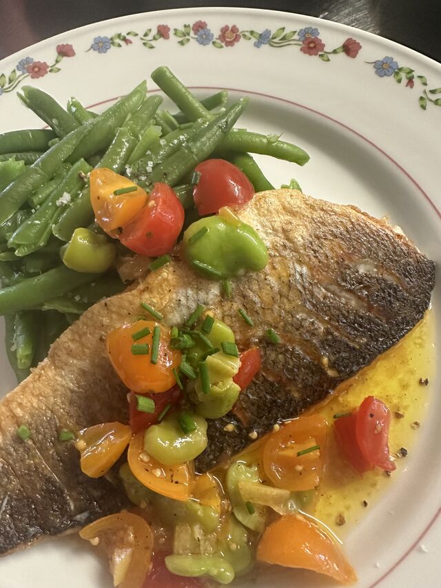 Filet dorade sauce vierge