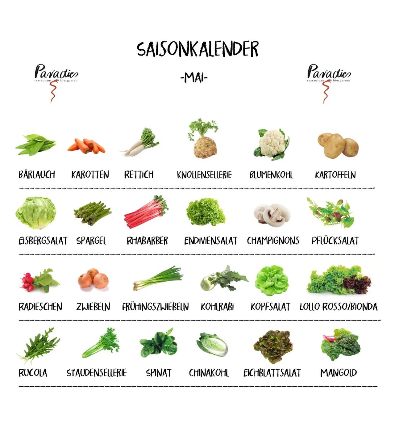 Saisonkalender Mai