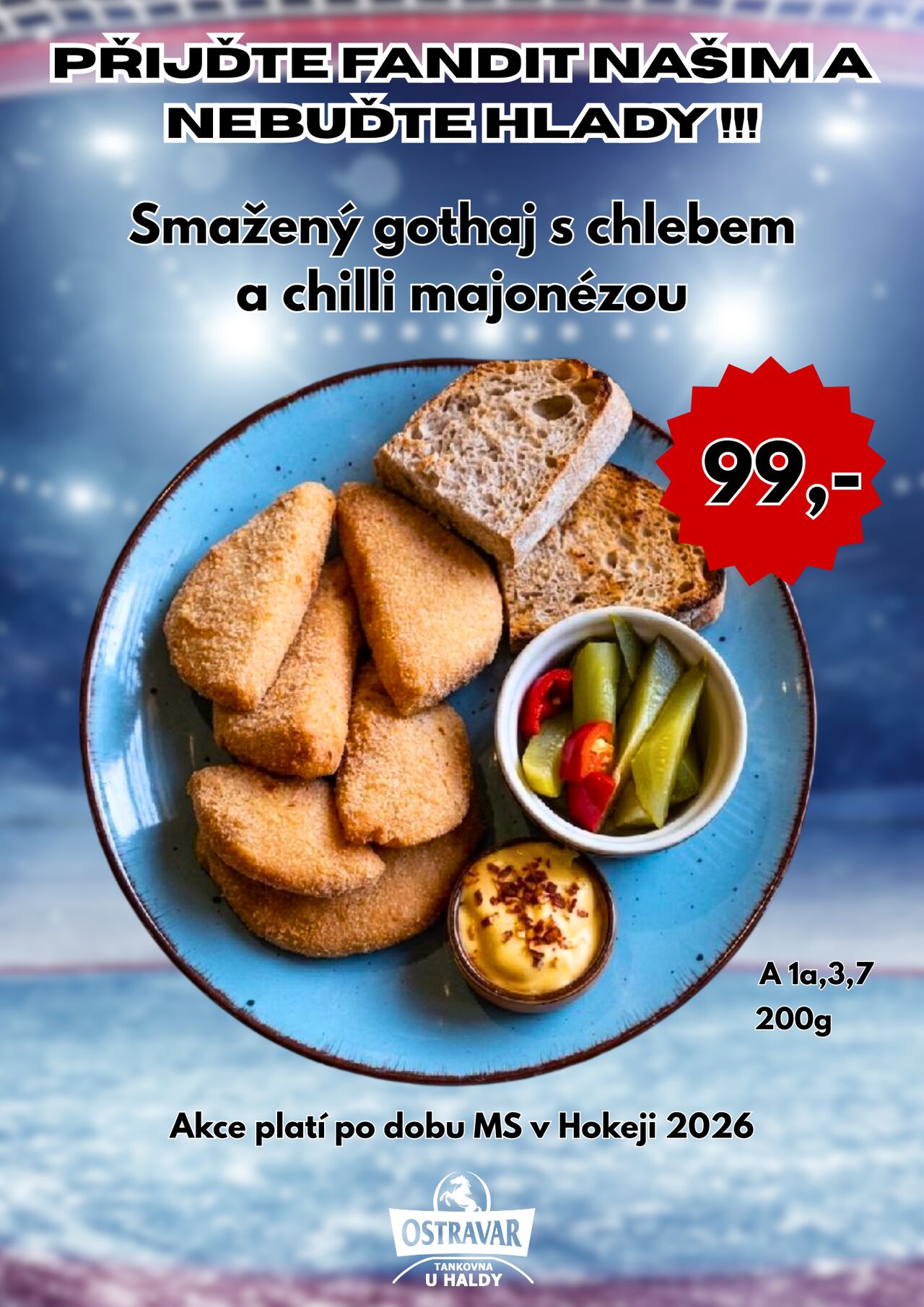 Fanděte s plným břichem!