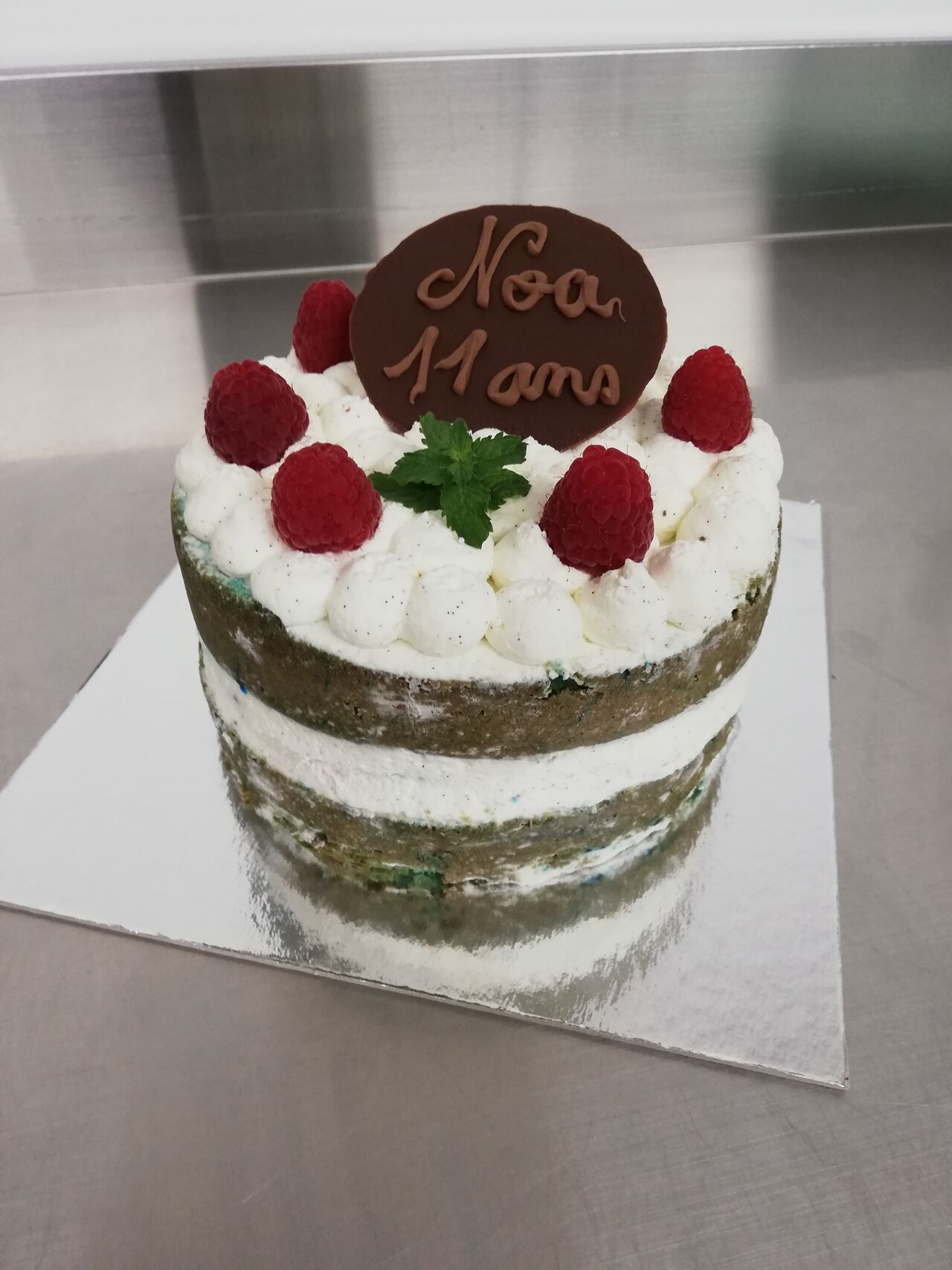 Nude Cake
Crème vanille mascarpone, insert framboise