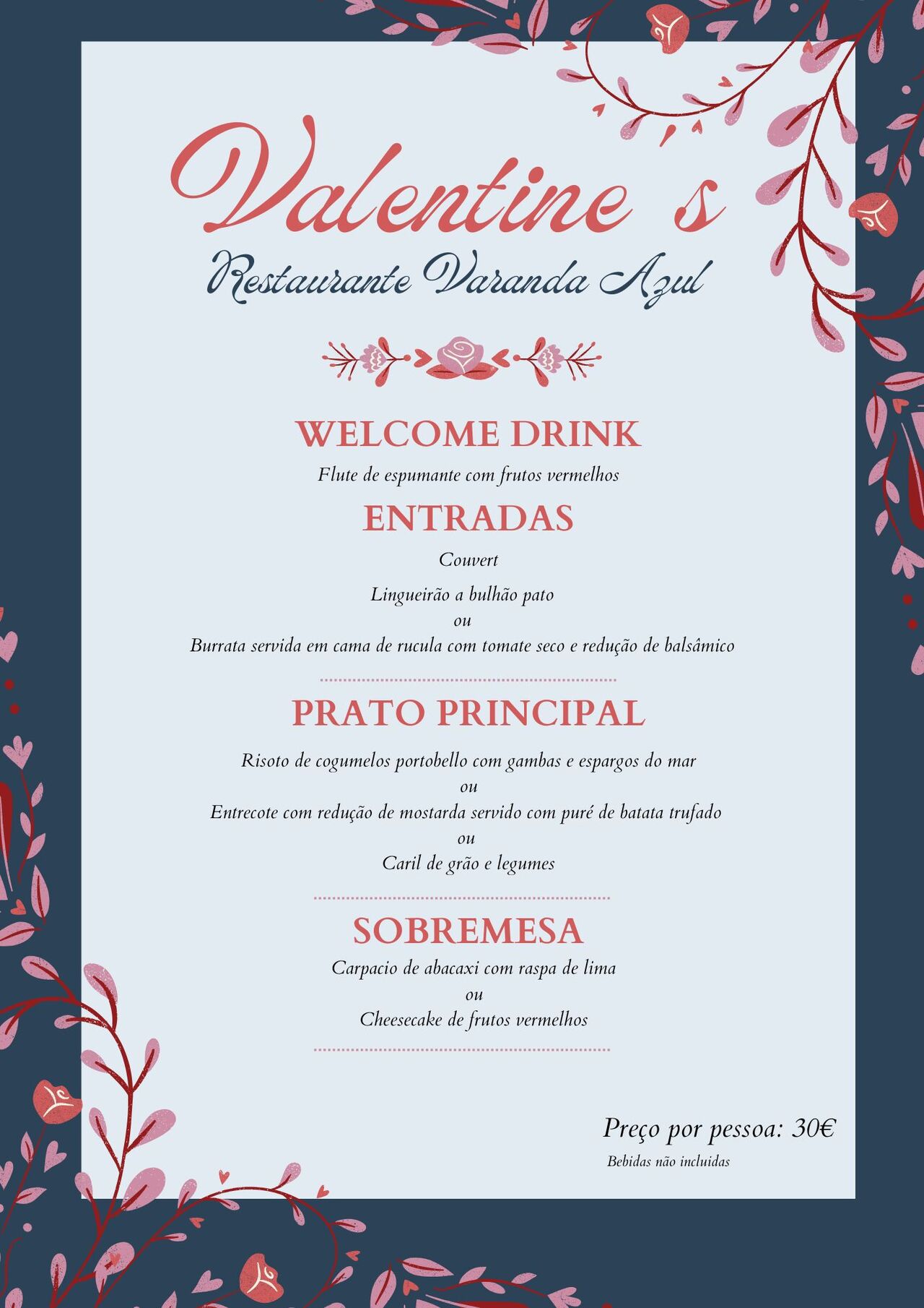 Dia de S. Valentim é no Varanda Azul