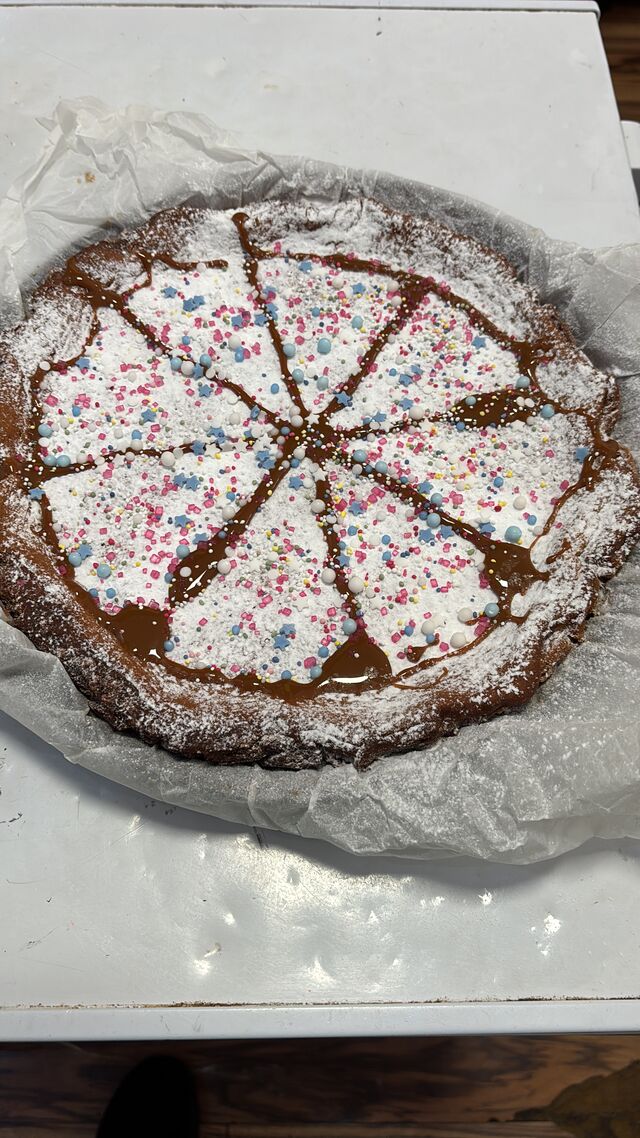 Tarta de queso con dulce de leche 