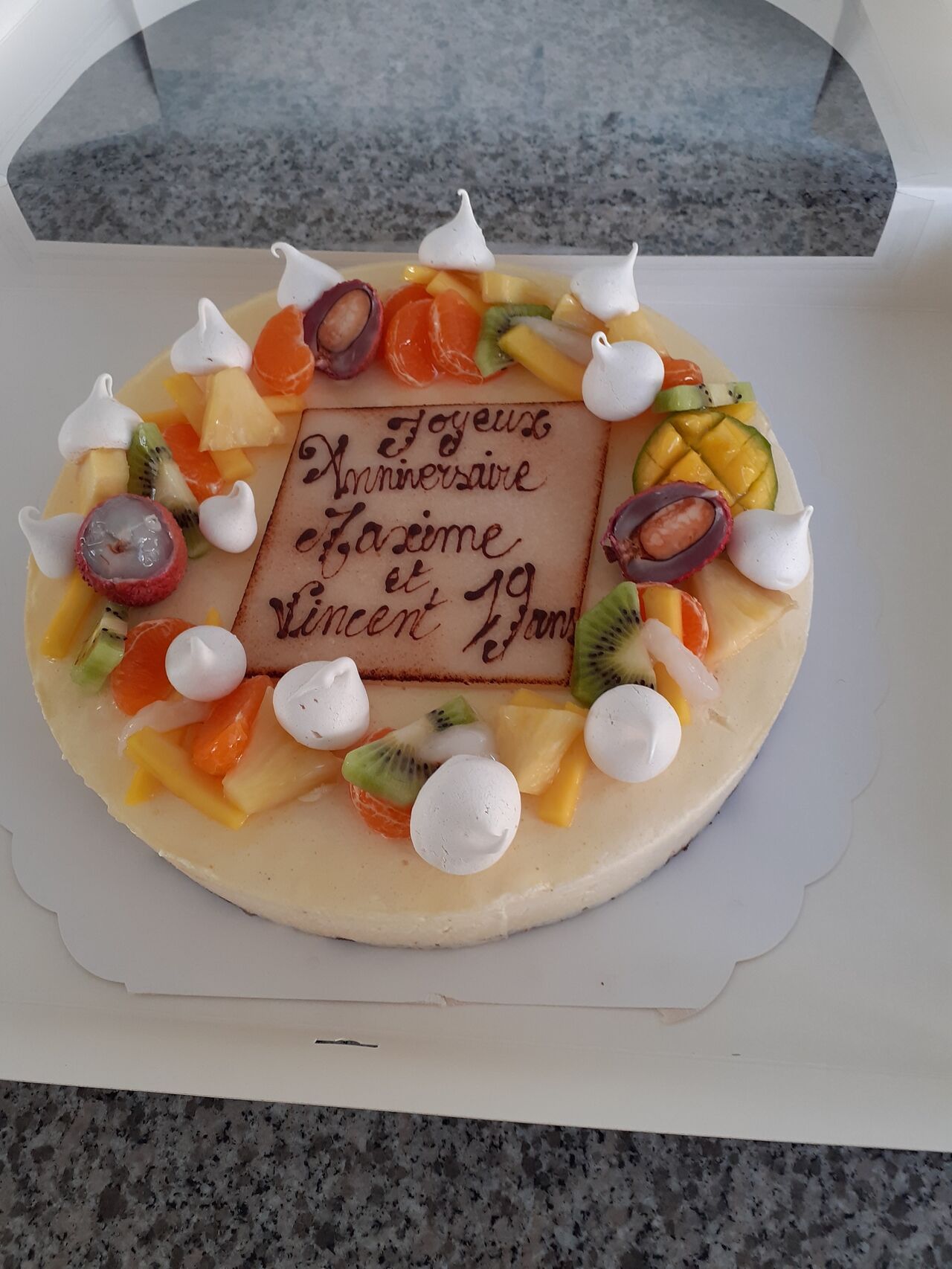 Entremet Passion Vanille